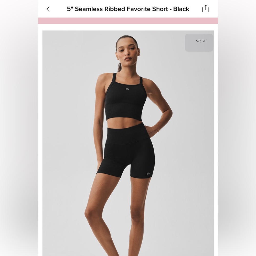 ALO Yoga Seamless Ribbed Favorite Shorts